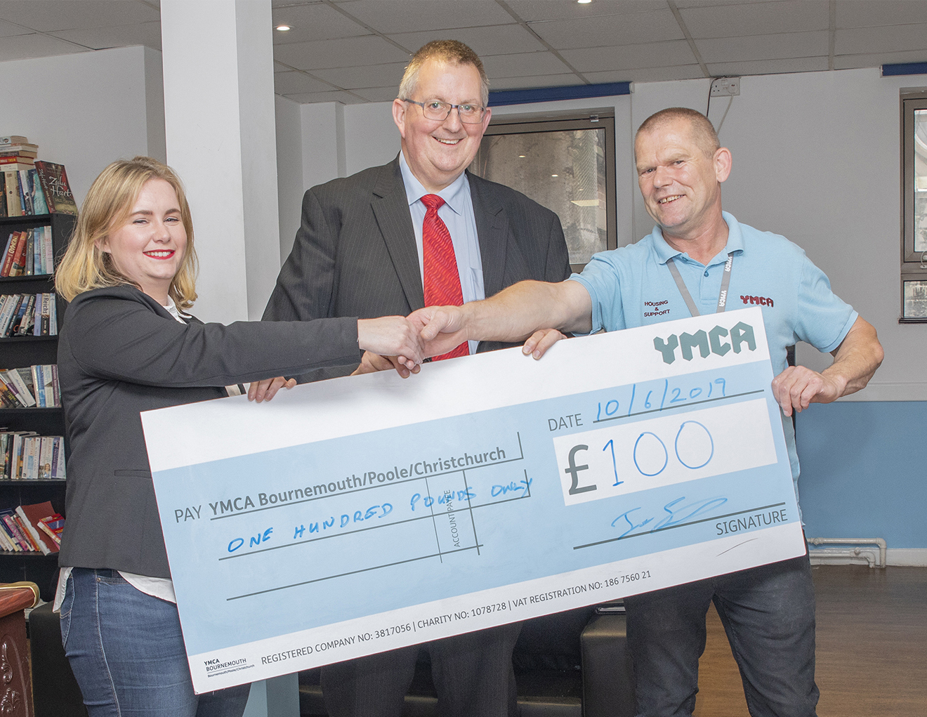 Big Sleep Easy participant chooses YMCA Bournemouth to receive £100